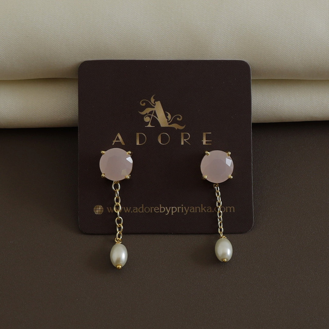 Electa Glossy Pearl Drop Earring