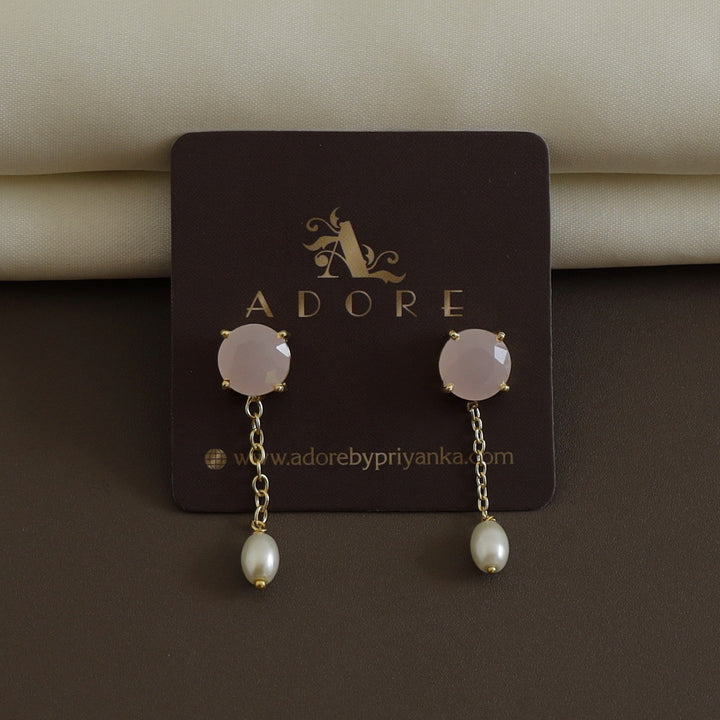 Electa Glossy Pearl Drop Earring