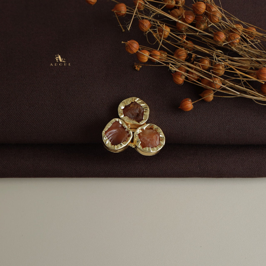 Ivona 3 Raw Stone Ring