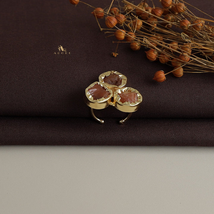 Ivona 3 Raw Stone Ring