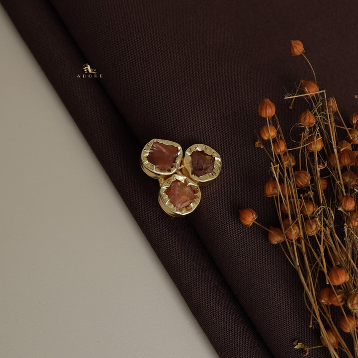 Ivona 3 Raw Stone Ring