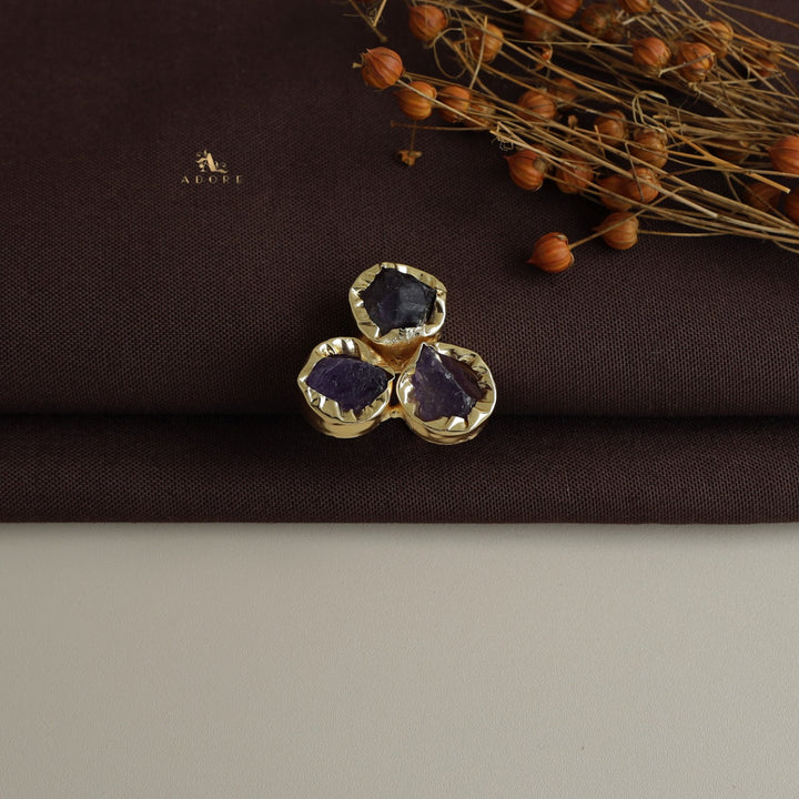 Ivona 3 Raw Stone Ring