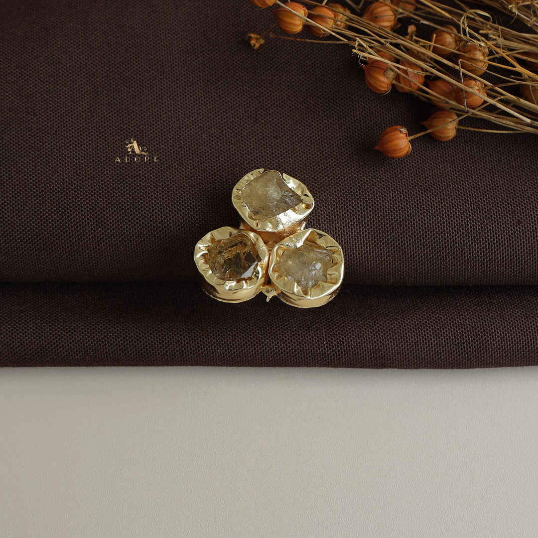 Ivona 3 Raw Stone Ring