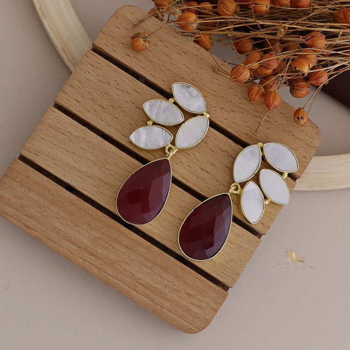 Glossy MOP Wings Earring