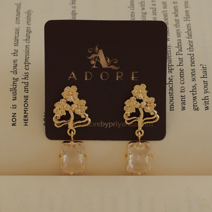 Glovia Glossy 3 Flower Earring