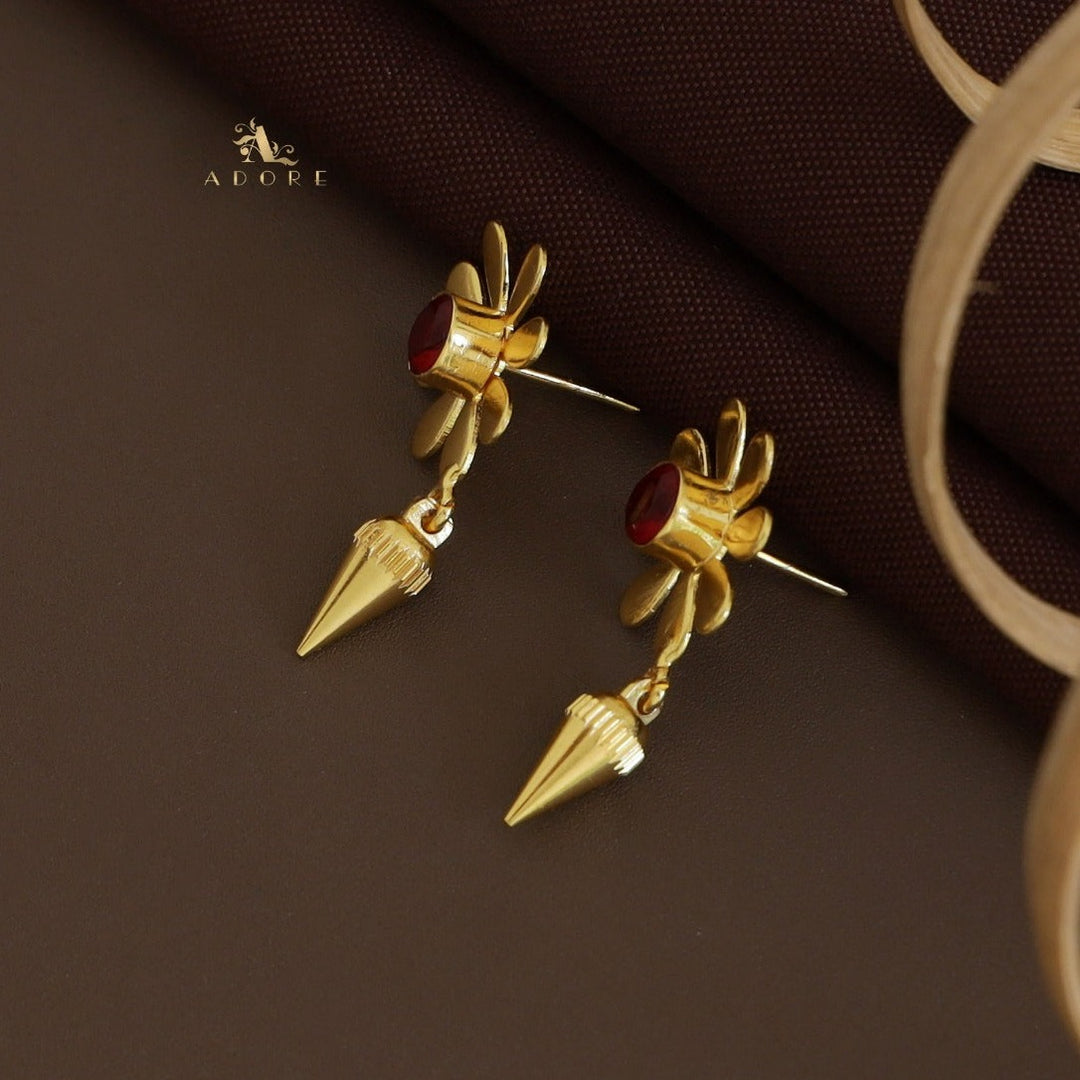 Midhila Golden Bud Earring