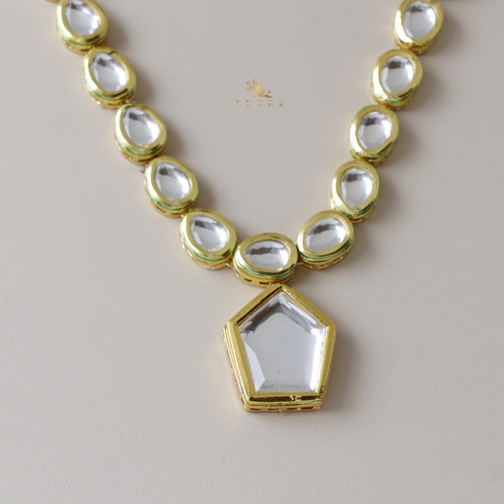 Mithra Kundan Neckpiece With Earring