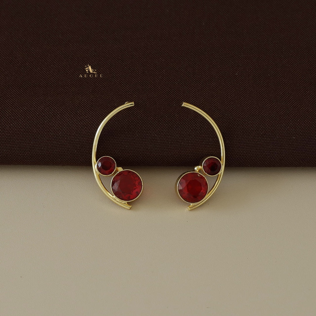 Golden Karla Glossy Earring