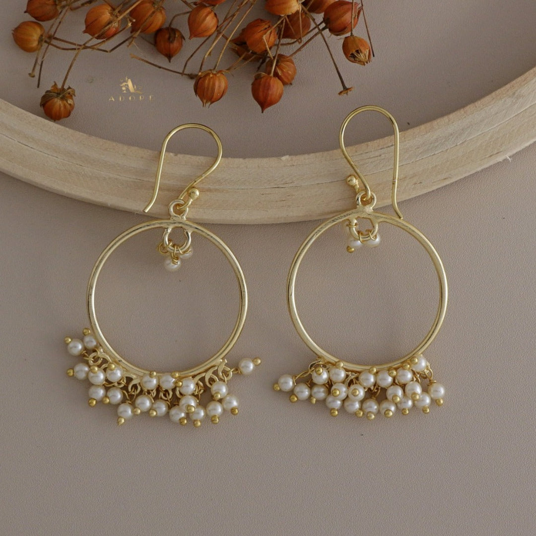 Golden Olva Cluster Pearl Drop