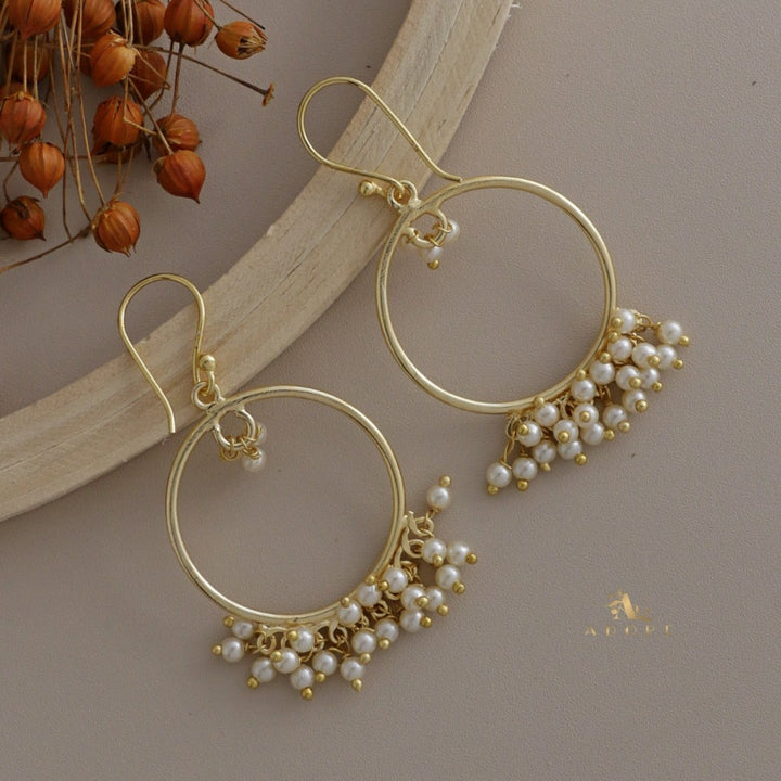 Golden Olva Cluster Pearl Drop