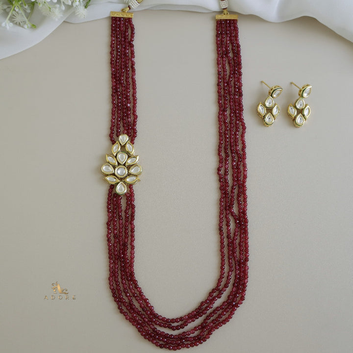 Sukriti Onyx Kundan  Neckpiece With Earring