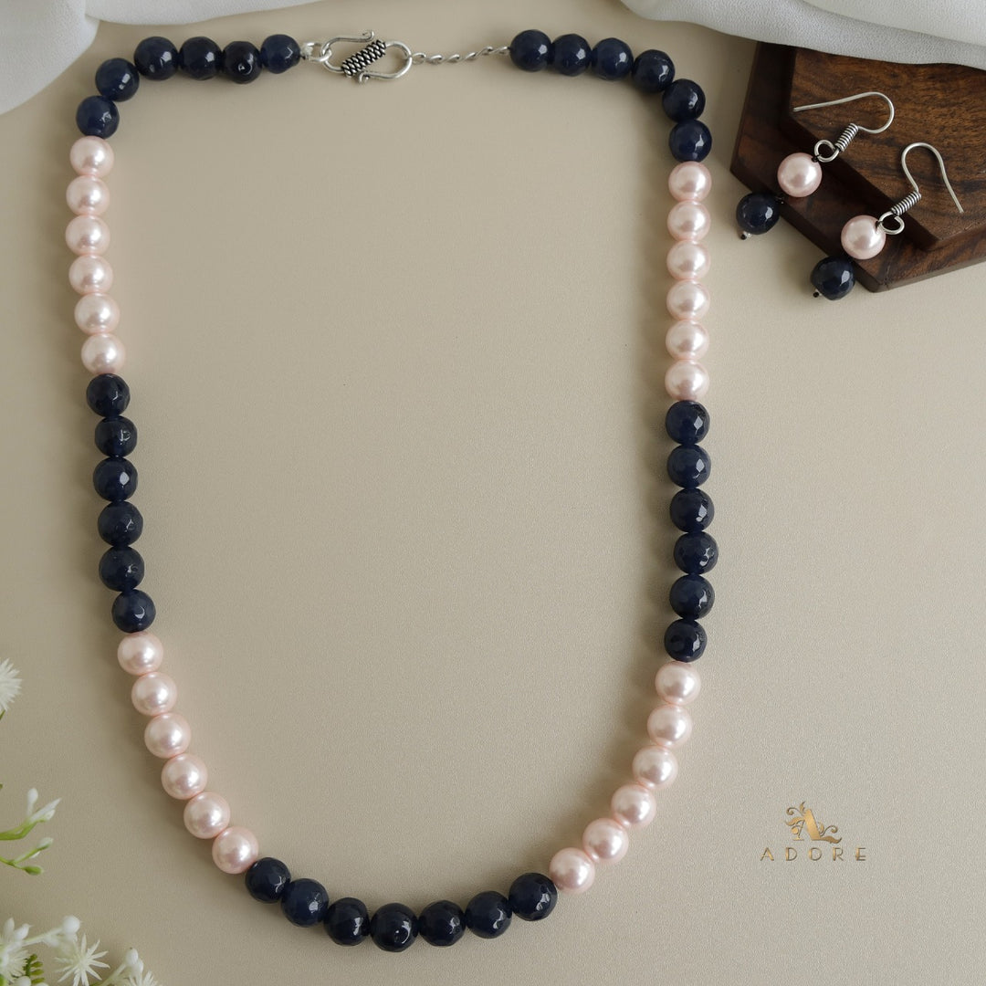 Orbia Pearl Single Layer Neckpiece With Earring