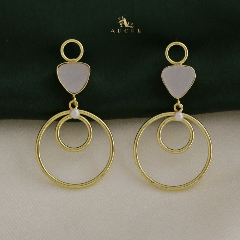 Anakin MOP Circle Earring