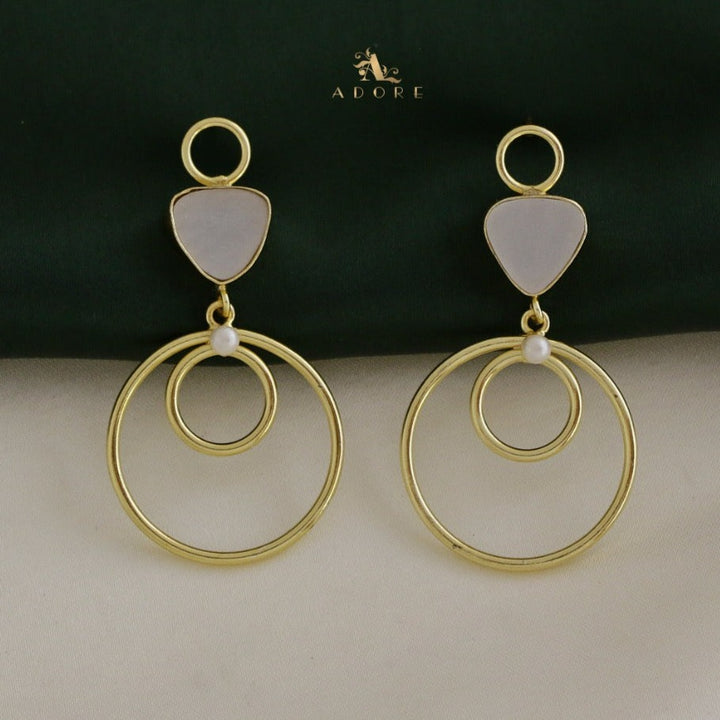 Anakin MOP Circle Earring
