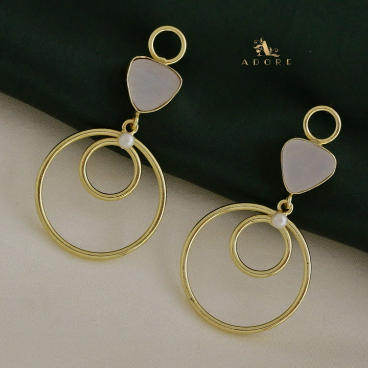 Anakin MOP Circle Earring