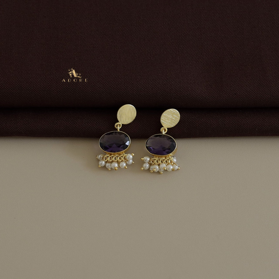 Oval Tove Cluster Pearl Earring