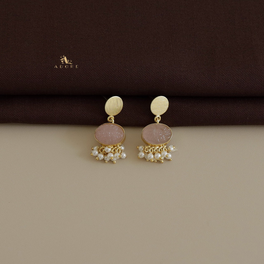 Oval Tove Cluster Pearl Earring