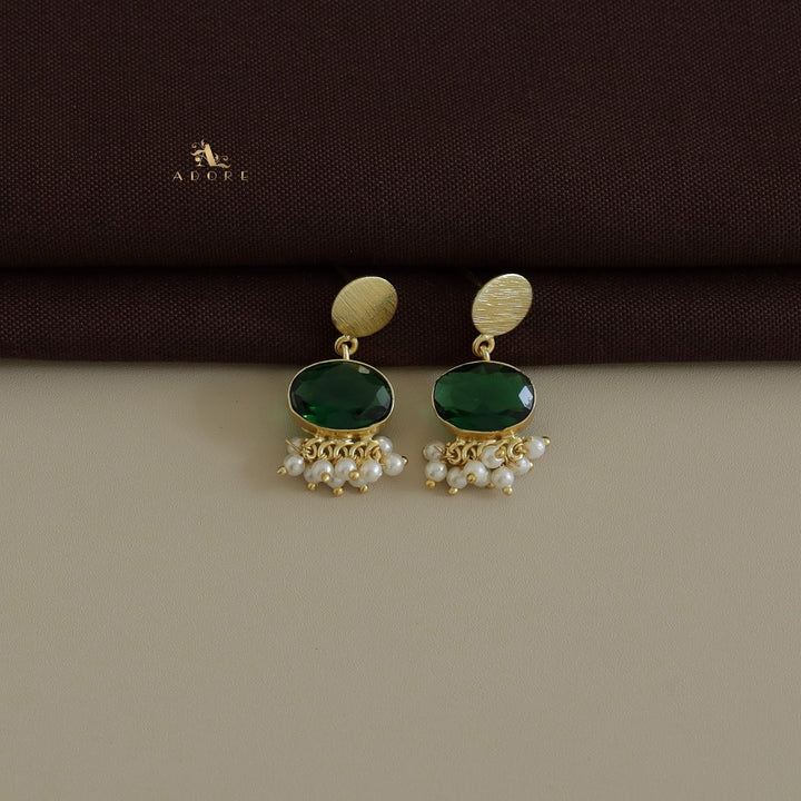 Oval Tove Cluster Pearl Earring