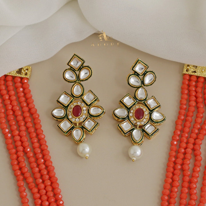 Rigveya Kundan Neckpiece With Earring