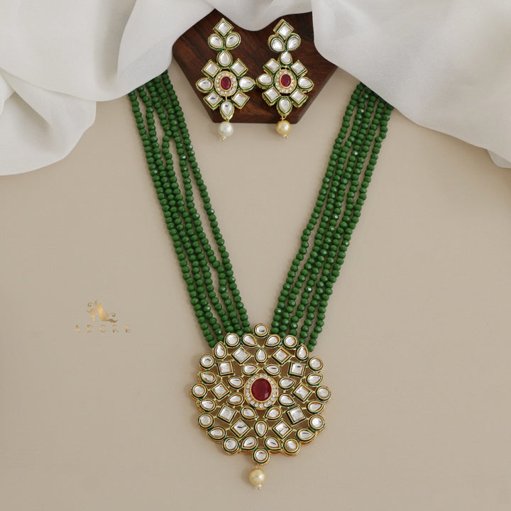 Rigveya Kundan Neckpiece With Earring