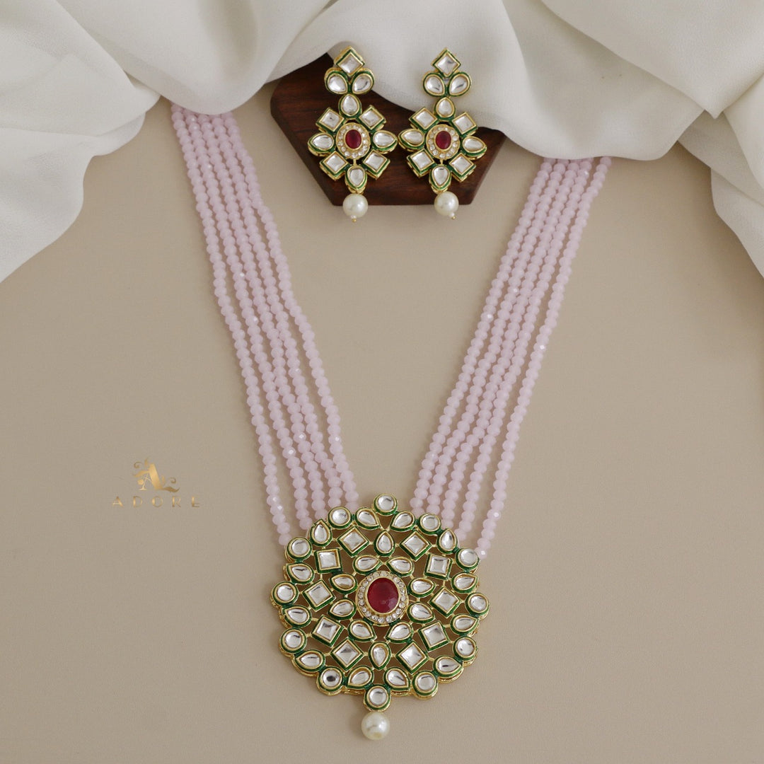 Rigveya Kundan Neckpiece With Earring