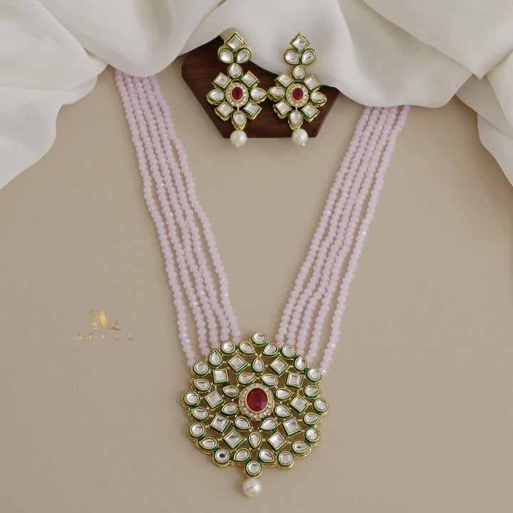 Rigveya Kundan Neckpiece With Earring
