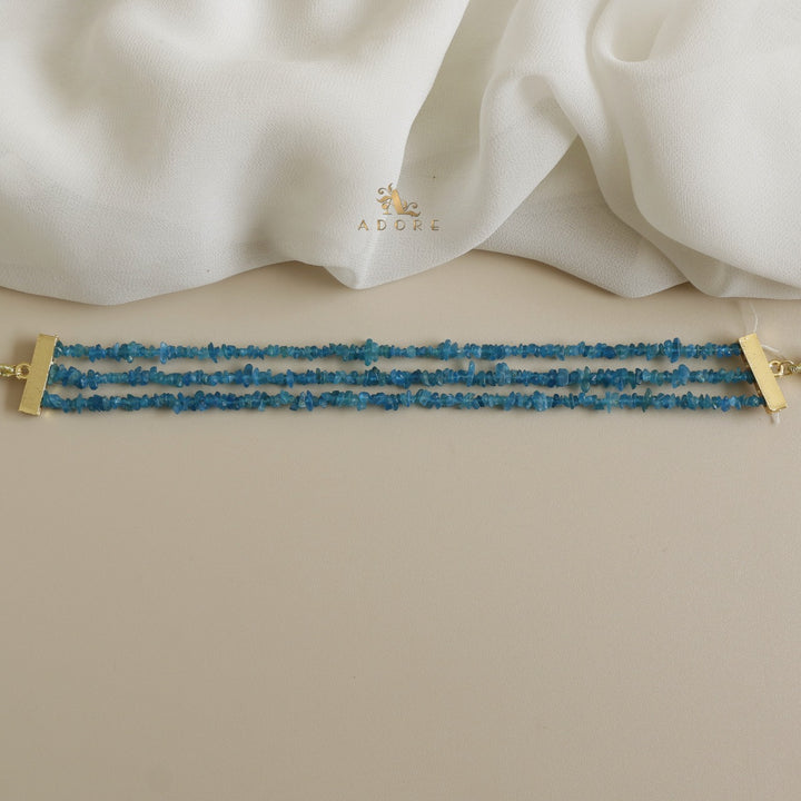 Lavendria 3 Layer Raw Stone Choker