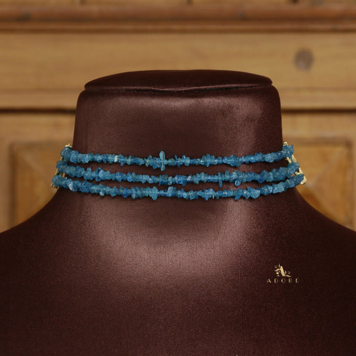 Lavendria 3 Layer Raw Stone Choker