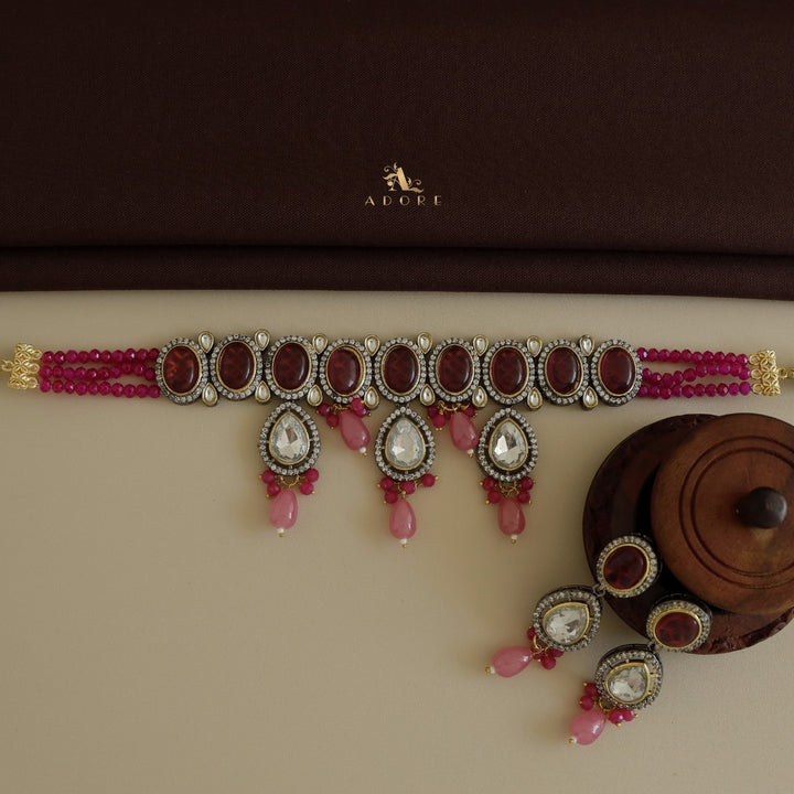 Ekashi Kundan Choker With Earring
