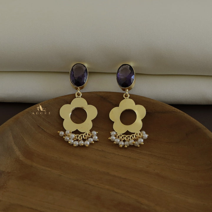Taahira Flower Pearl Earring