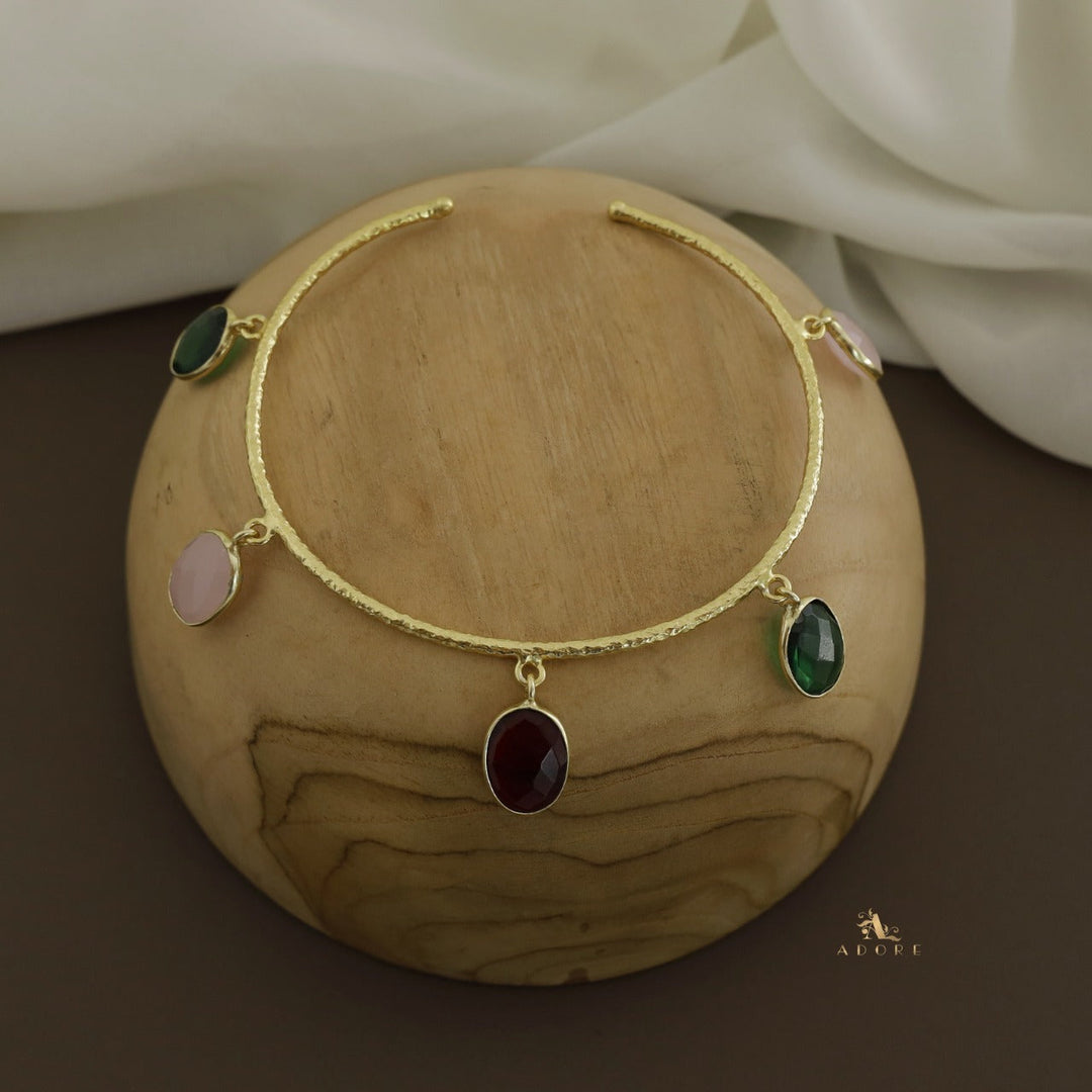Multicolour Maelyn Textured Glossy Bangle