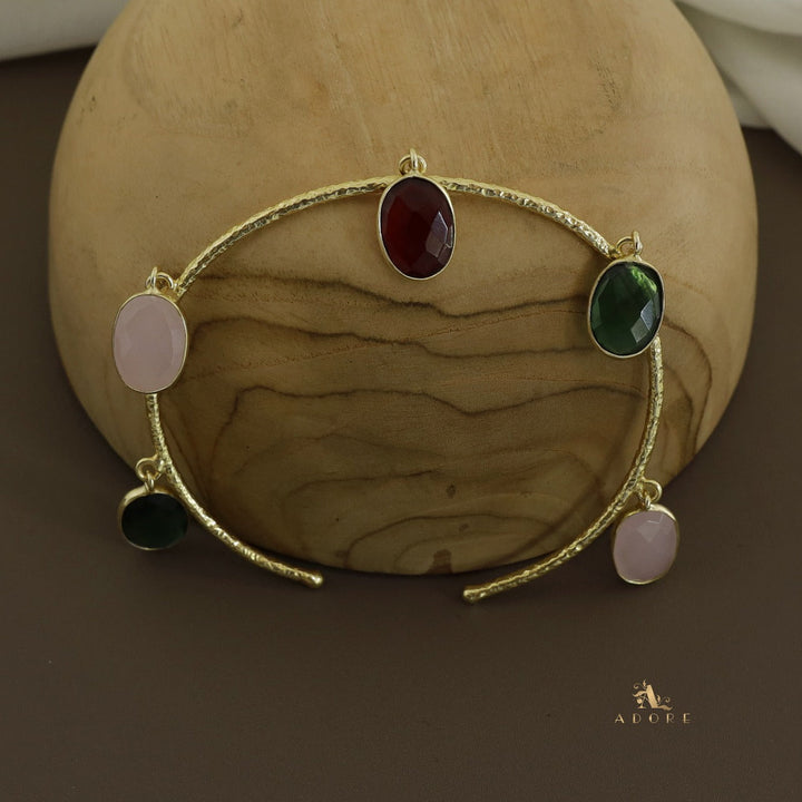 Multicolour Maelyn Textured Glossy Bangle