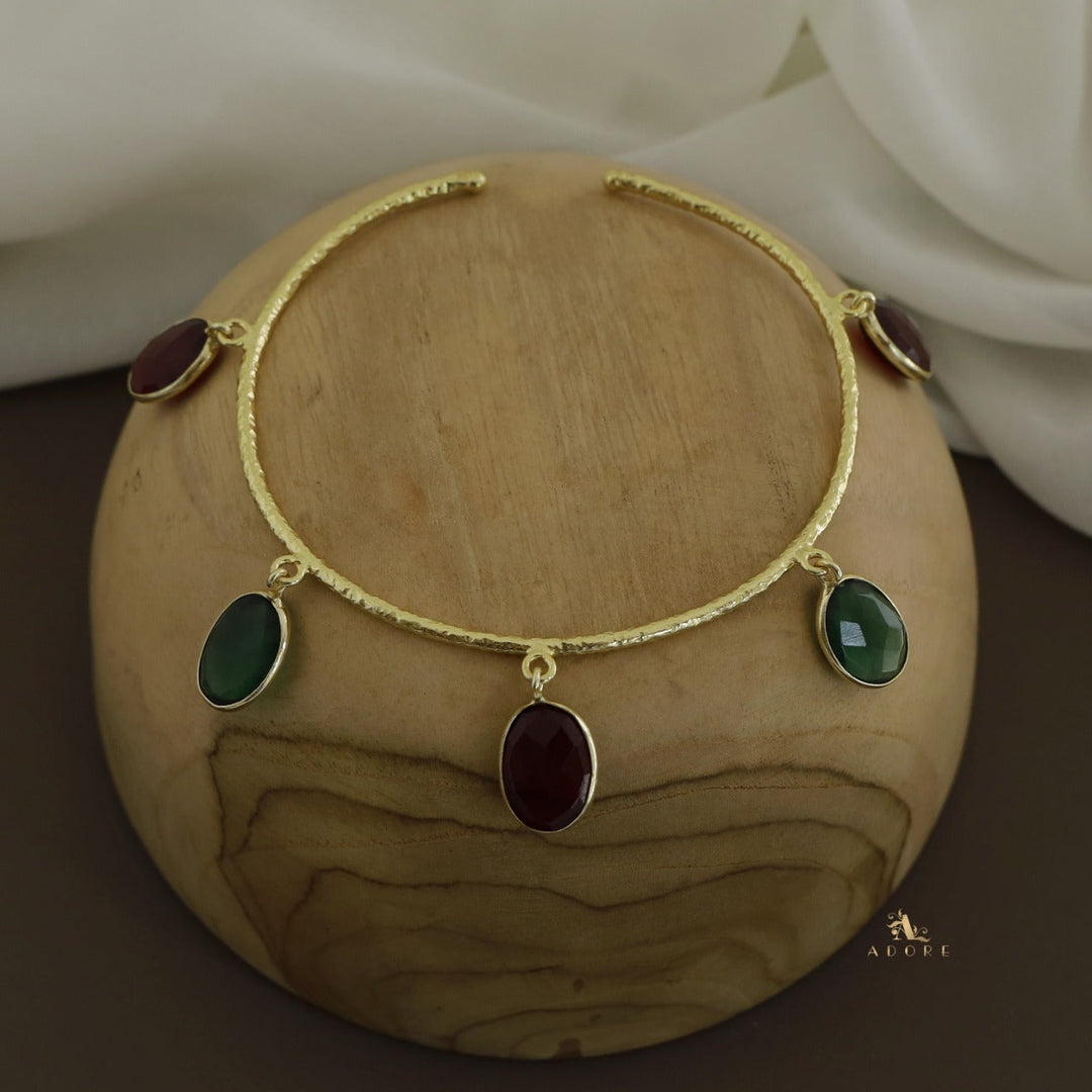 Multicolour Maelyn Textured Glossy Bangle