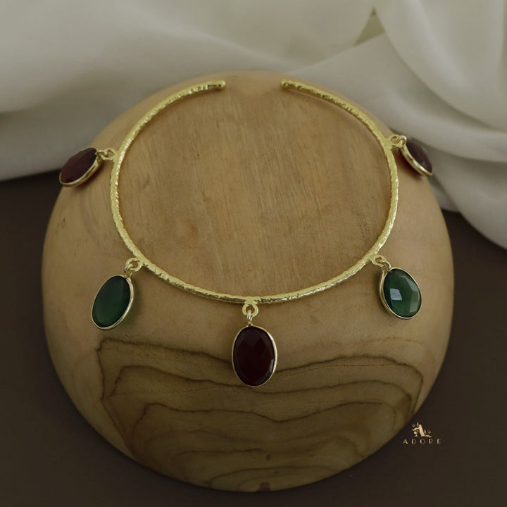 Multicolour Maelyn Textured Glossy Bangle