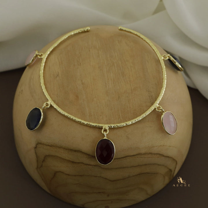 Multicolour Maelyn Textured Glossy Bangle