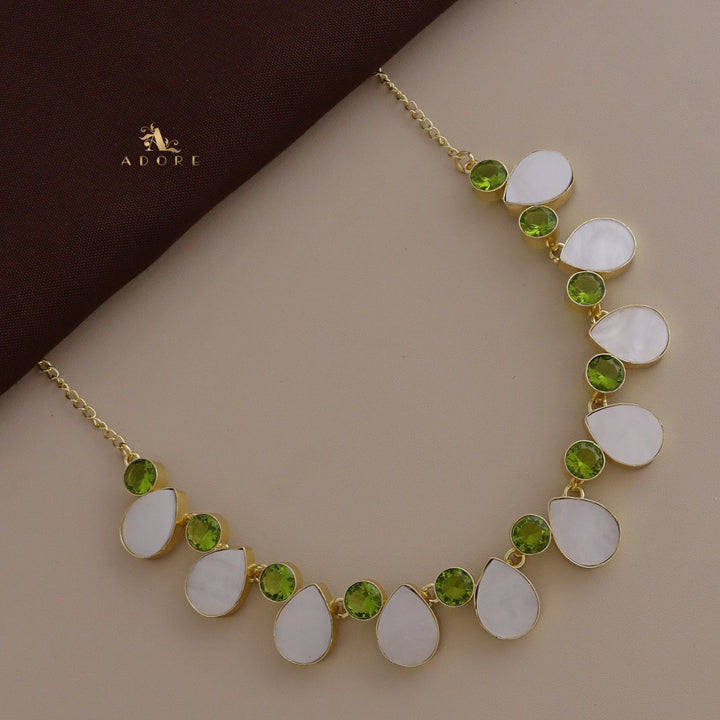 Manvira MOP Choker / Short Neckpiece