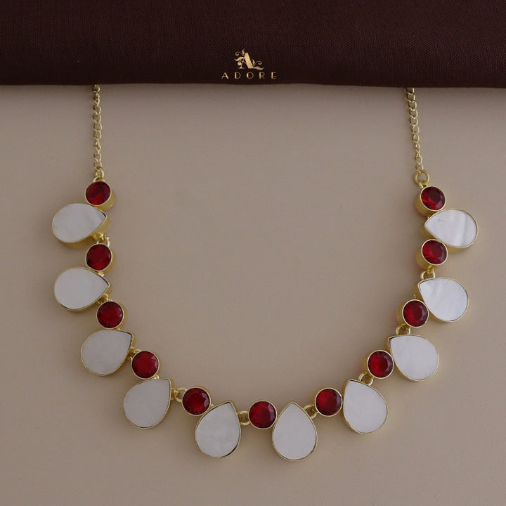 Manvira MOP Choker / Short Neckpiece