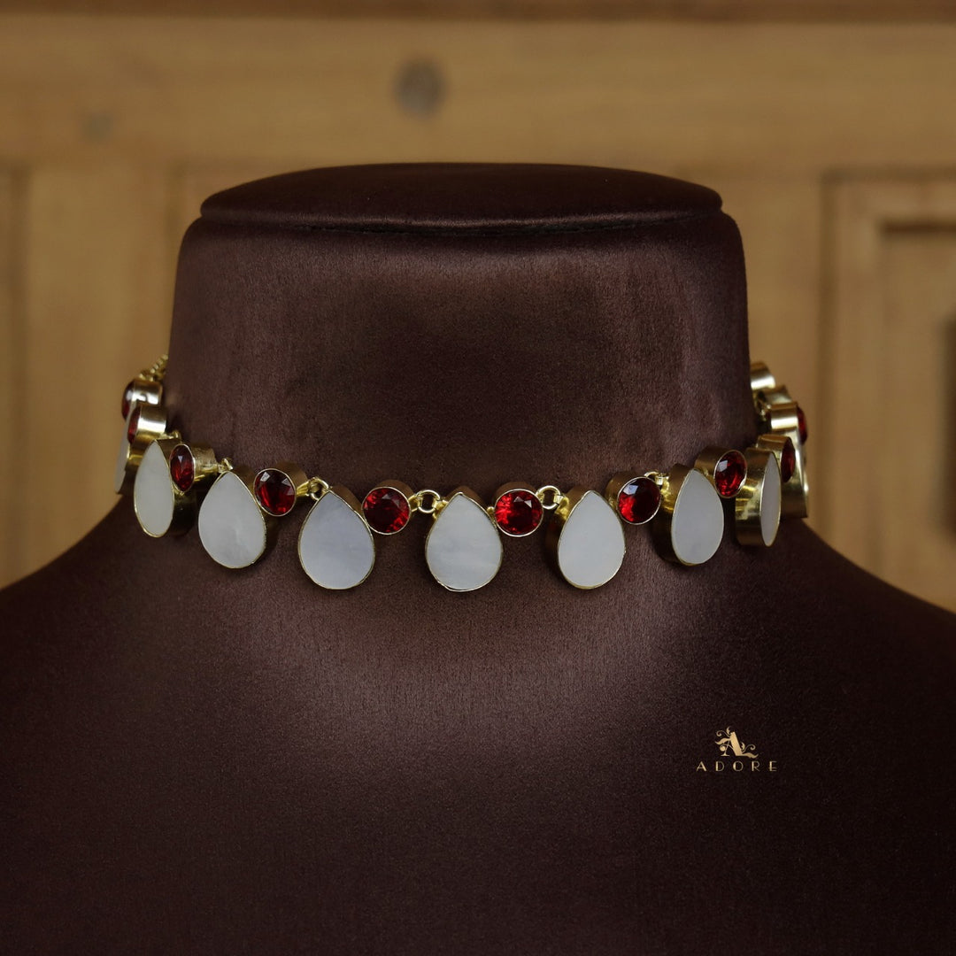 Manvira MOP Choker / Short Neckpiece