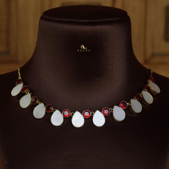 Manvira MOP Choker / Short Neckpiece