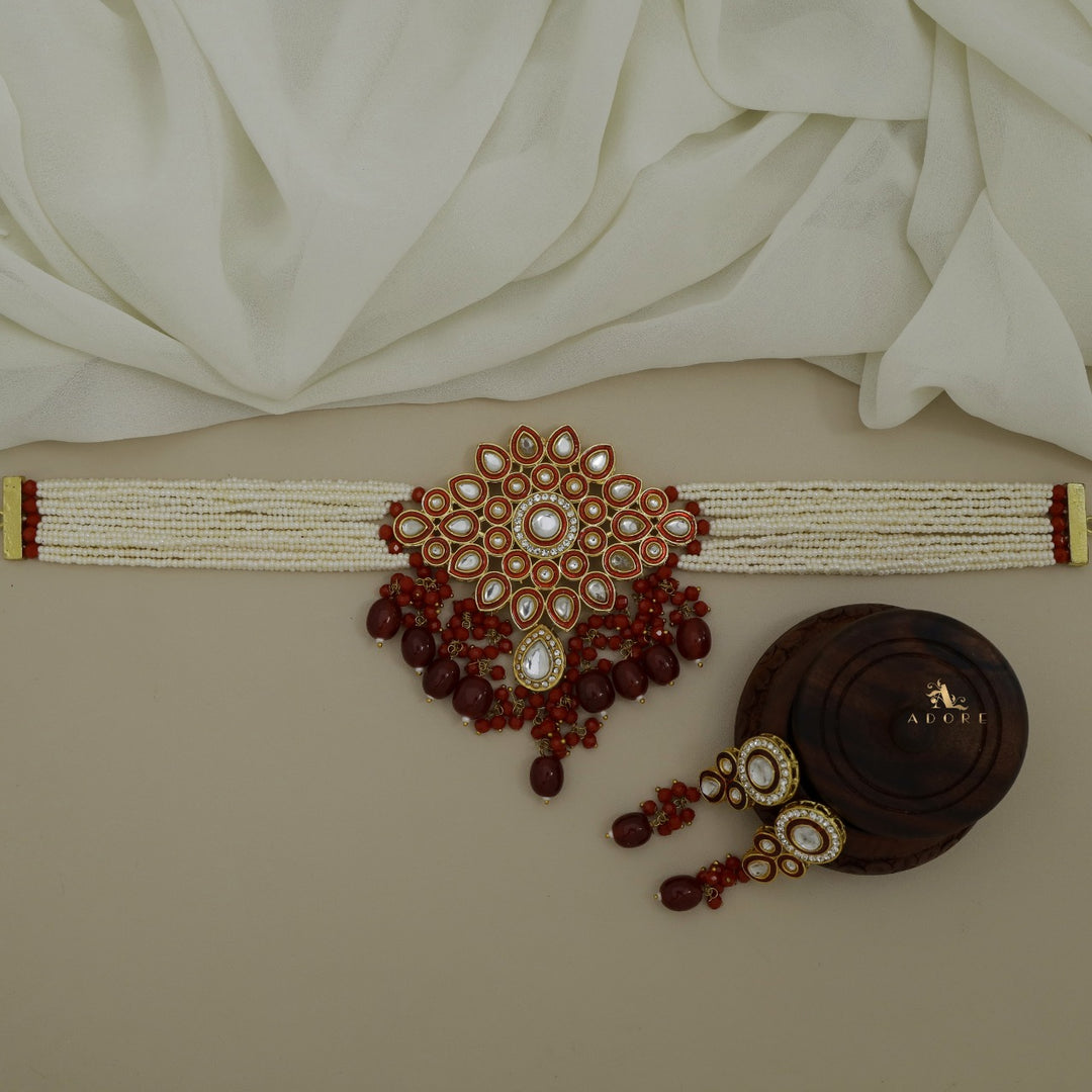 Dhamayika Kundan Choker With Earring