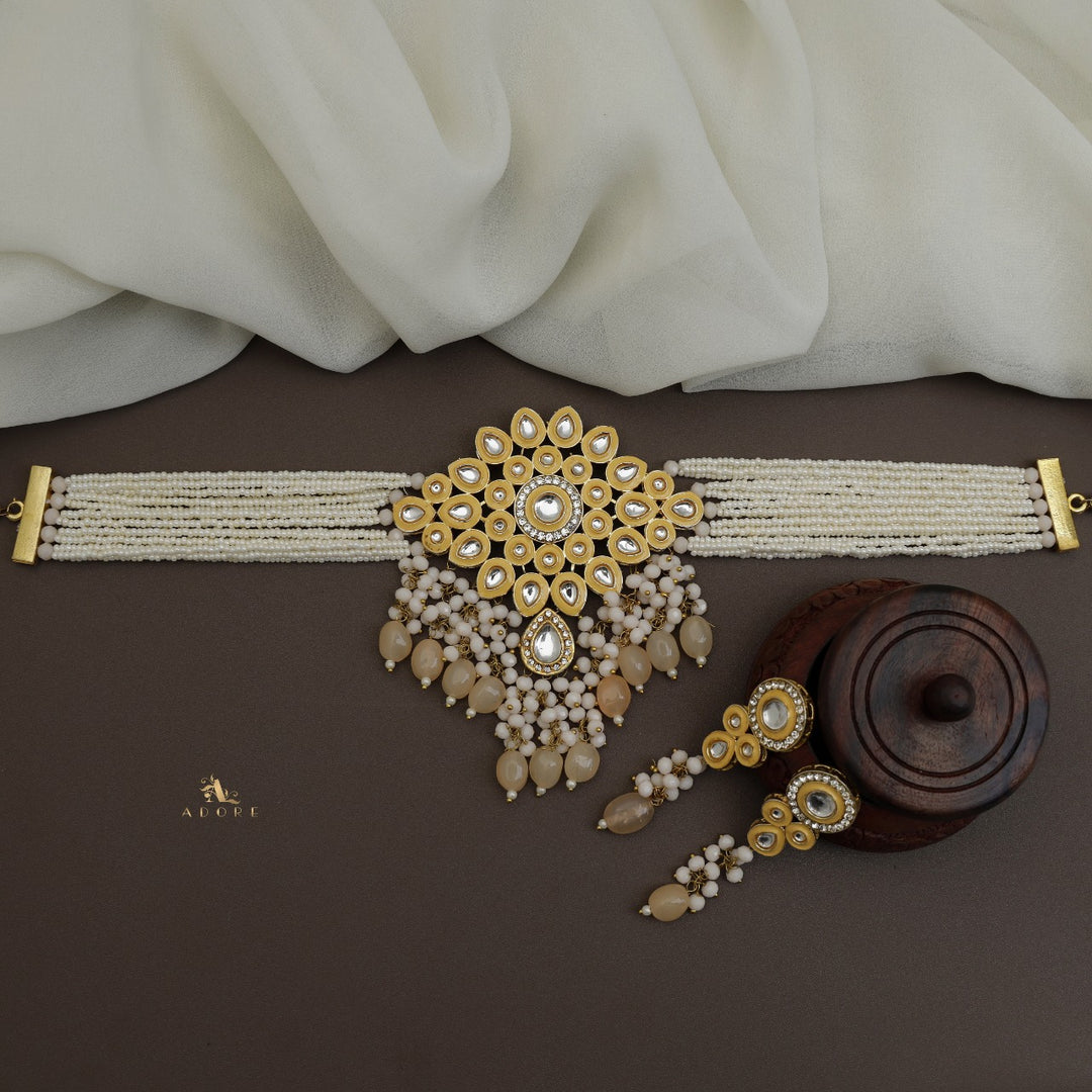 Dhamayika Kundan Choker With Earring