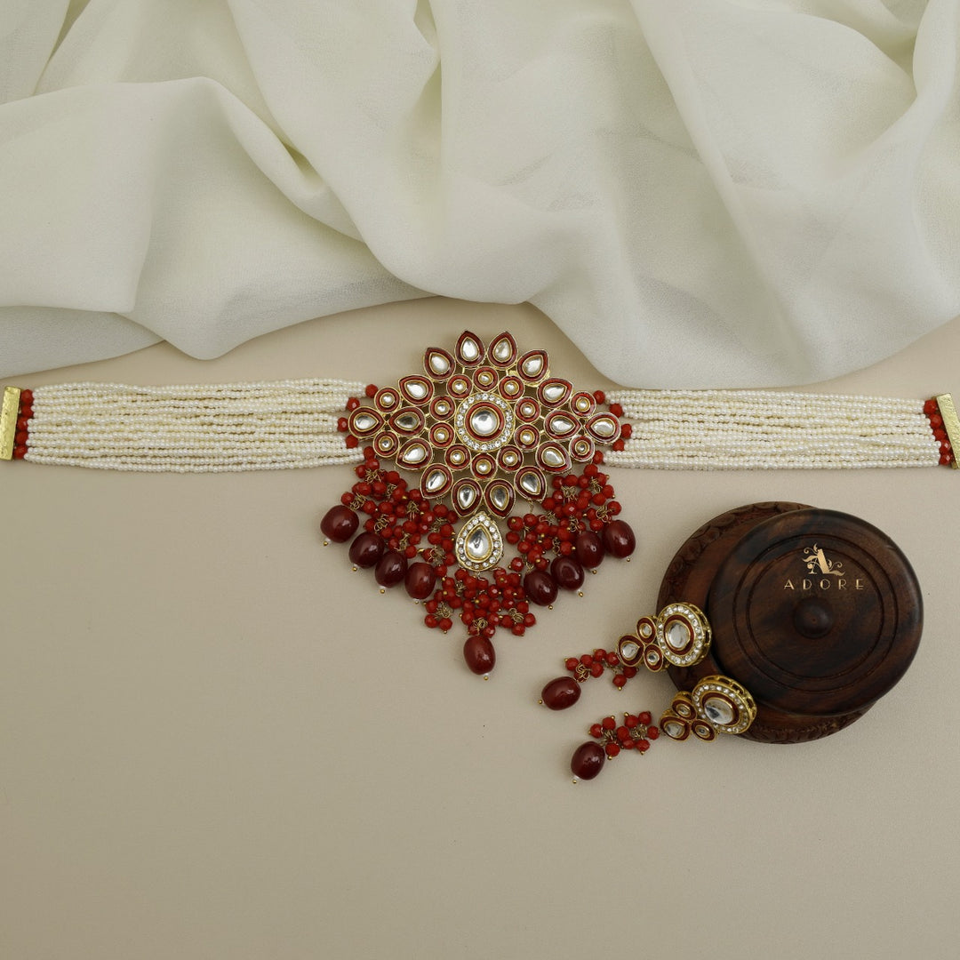 Dhamayika Kundan Choker With Earring