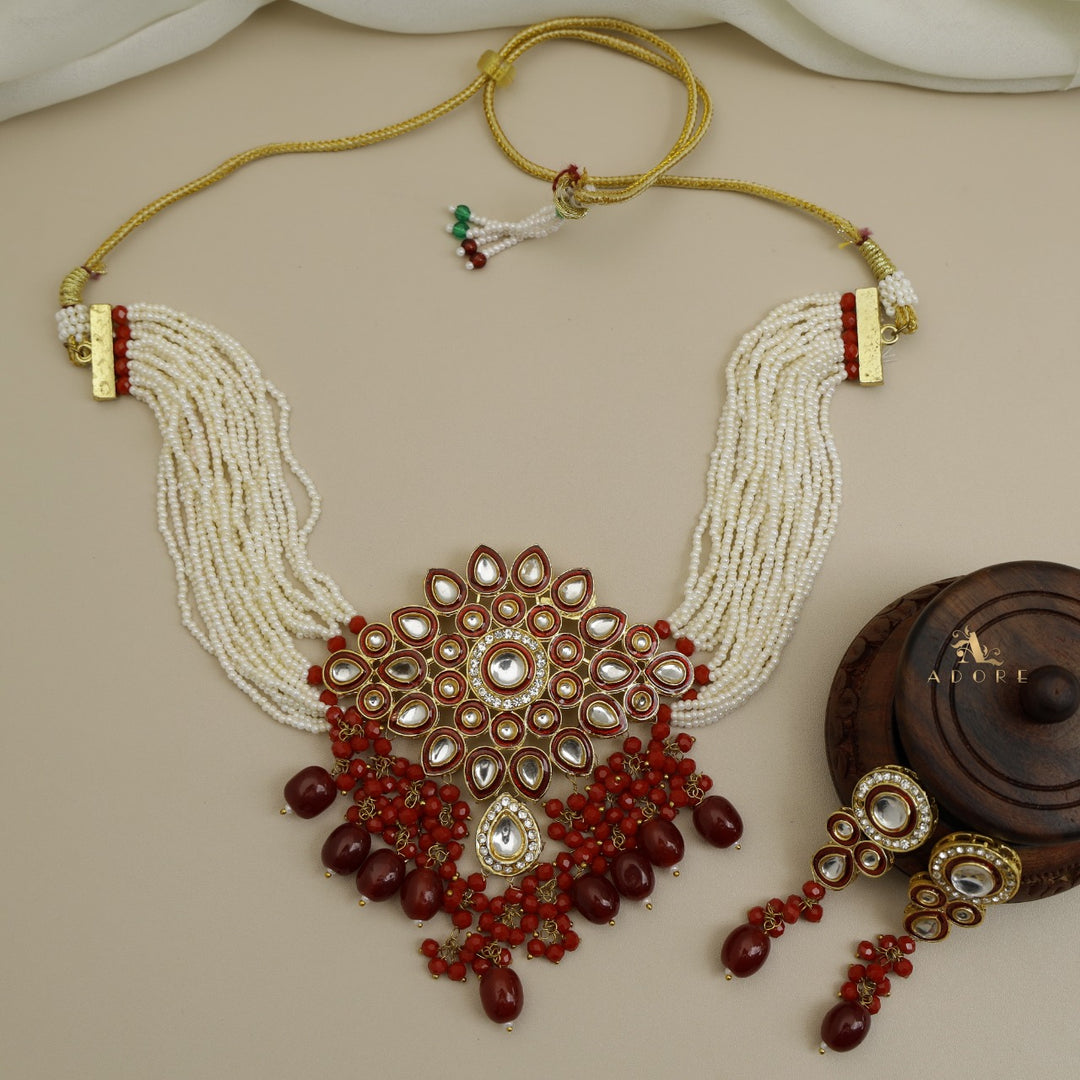 Dhamayika Kundan Choker With Earring