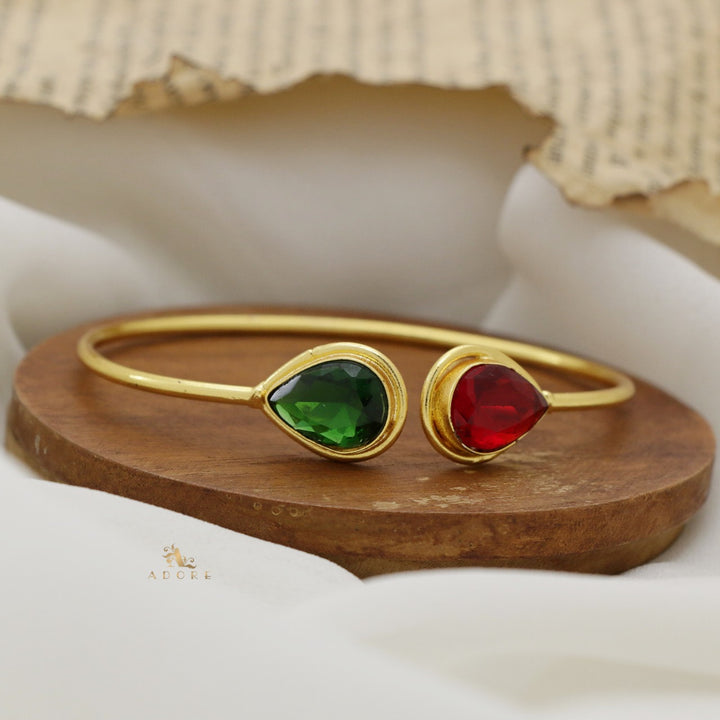 Averi Dual Drop Glossy Bangle