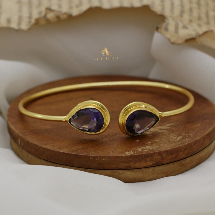 Averi Dual Drop Glossy Bangle