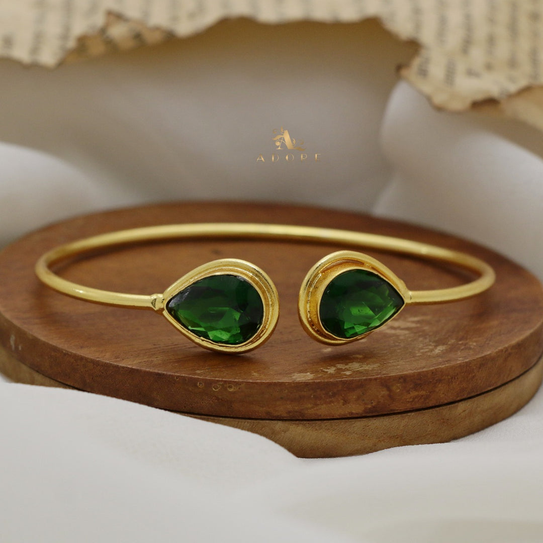 Averi Dual Drop Glossy Bangle