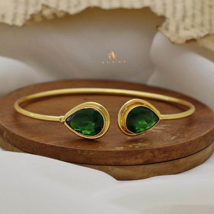 Averi Dual Drop Glossy Bangle
