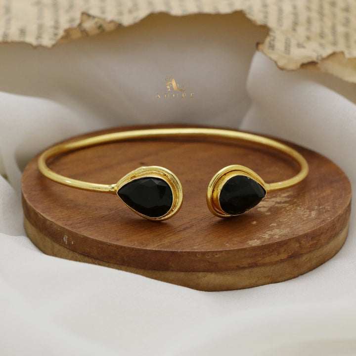 Averi Dual Drop Glossy Bangle