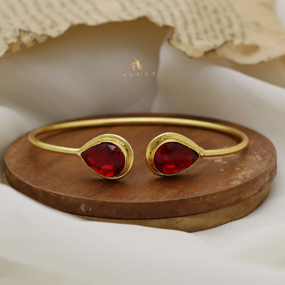 Averi Dual Drop Glossy Bangle