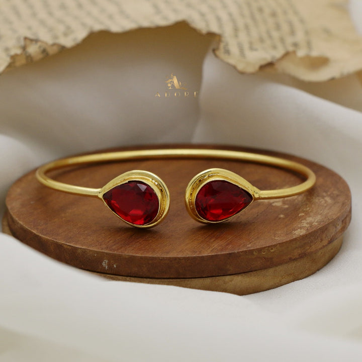 Averi Dual Drop Glossy Bangle
